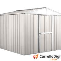 Box porta attrezzi in lamiera 276x260 bianco