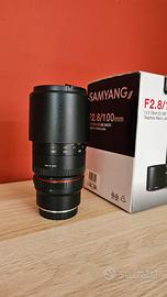 Obiettivo Samyang per Fuji X 100mm F2.8 Macro