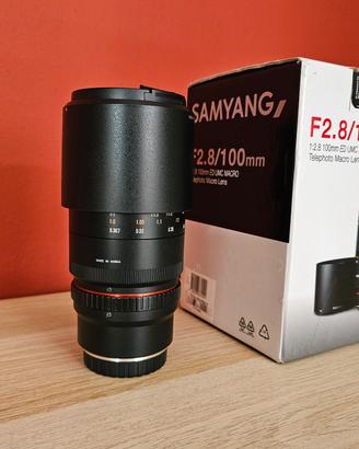 Obiettivo Samyang per Fuji X 100mm F2.8 Macro