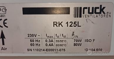 Ventilatore/Aspiratore RUCK 125 L
