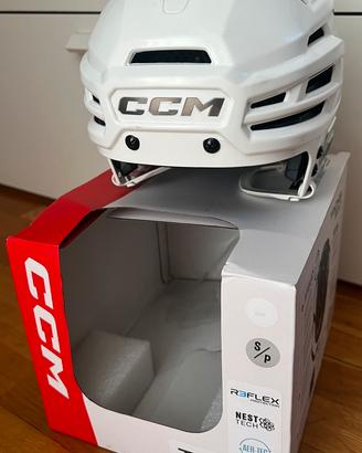 CCM TACKS 920 Casco hockey senza gabbia S Bianco
