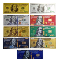 Banconote 9 pezzi, collezione decorativa dollari