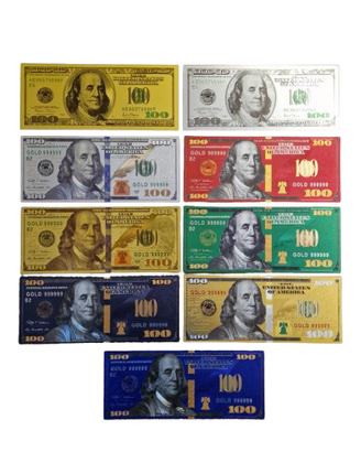 Banconote 9 pezzi, collezione decorativa dollari