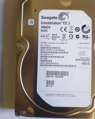 lotto di 2 hd sas da 4 tb Constellation Es3.  
