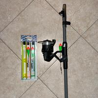 Canna da pesca + altri 2 galleggianti