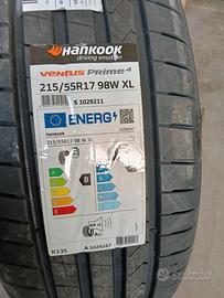 n.2 pneumatici Hankook ventus prime 215/55 R17 98W