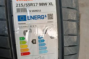 n.2 pneumatici Hankook ventus prime 215/55 R17 98W
