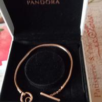 bracciale placcato oro della pandora 