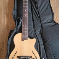 chitarra elettrificata più amplificatore 