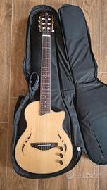 chitarra elettrificata più amplificatore 