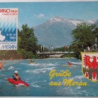 Cartolina Merano (BZ) Mondiali di canoa 1983