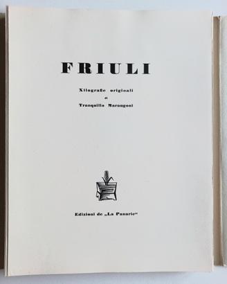 Friuli, album xilografico di Tranquillo Marangoni