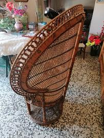 seduta elegante regale in bambù