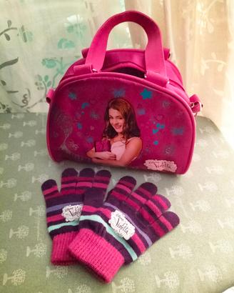 SET Borsetta "Violetta" per bambine + guanti