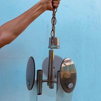 Lampadario e 2 applique vintage anni ‘70 in vetro