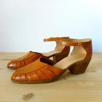 Sandalo pelle color ruggine vintage
