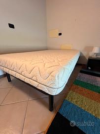 Letto singolo abbondante: rete a doghe+ materasso