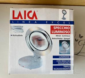 Specchio Laica  luminoso-triplo ingrandimento
