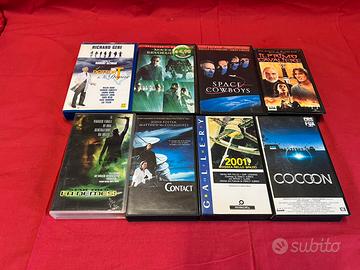 Lotto 8 VHS Film Fantascienza e Cinema