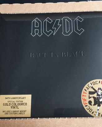 Vinile oro AC/DC back in black 50 anniversary