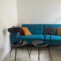 Coppia di sedie stile anni 60