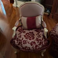 2x Poltrona damascata