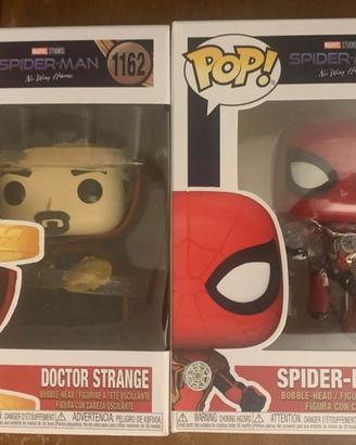 Funko pop Marvel Spider man e Doctor strange