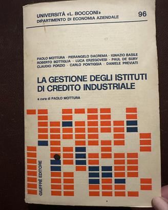 Gestione istituti credito industriale