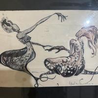 Opera surrealista su carta, Pinuccio  Solinas 1975