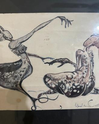 Opera surrealista su carta, Pinuccio  Solinas 1975