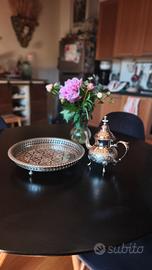 Set da Tè Marocchino Originale (Teiera + Vassoio)