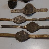  " SANTINI "  in metallo a per biciclette d'epoca 