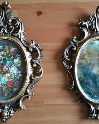 Coppia quadretti vintage