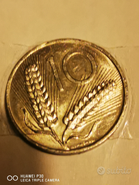 10 lire spighe anno 1980