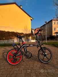 Bici elettrica pieghevole A1 Elegance + Lucchetto