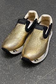 Sneakers Slip-On Premiata Oro Platform Nuove