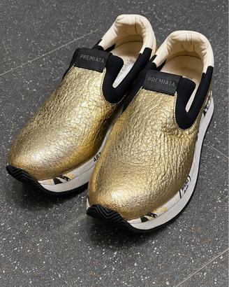 Sneakers Slip-On Premiata Oro Platform Nuove