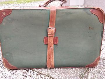 Valige vintage in pelle/cuoio anni 70