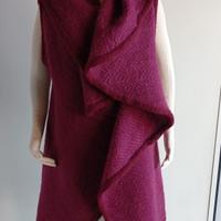 Mantella in lane tessute a telaio  x'