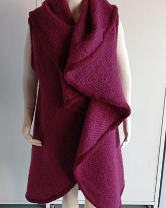 Mantella in lane tessute a telaio  x'