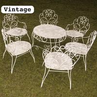 Sedie vintage bianco smalto