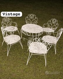 Sedie vintage bianco smalto