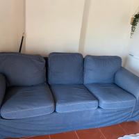 Divano ikea Ektorp 3 posti blu denim