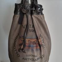 zaino di cuoio artigianale 