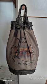 zaino di cuoio artigianale 