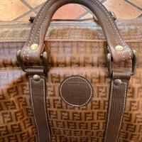 Fendi borsone anni 80 Marrone scuro