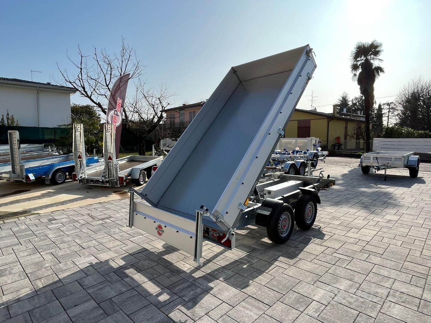 Carrello Ribaltabile Fuxtec KW2175 - Carico 300 Kg - Ruote Pneumatiche - Per Giardino E Cantieri - Foto 2