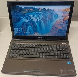 Notebook Asus 15.6" i5 ram8gb ssd W.10 batteria OK