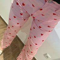 Pantaloni rosa con cuori in tonalità XL — taglia 4