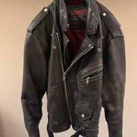 Giubbotto chiodo in vera pelle